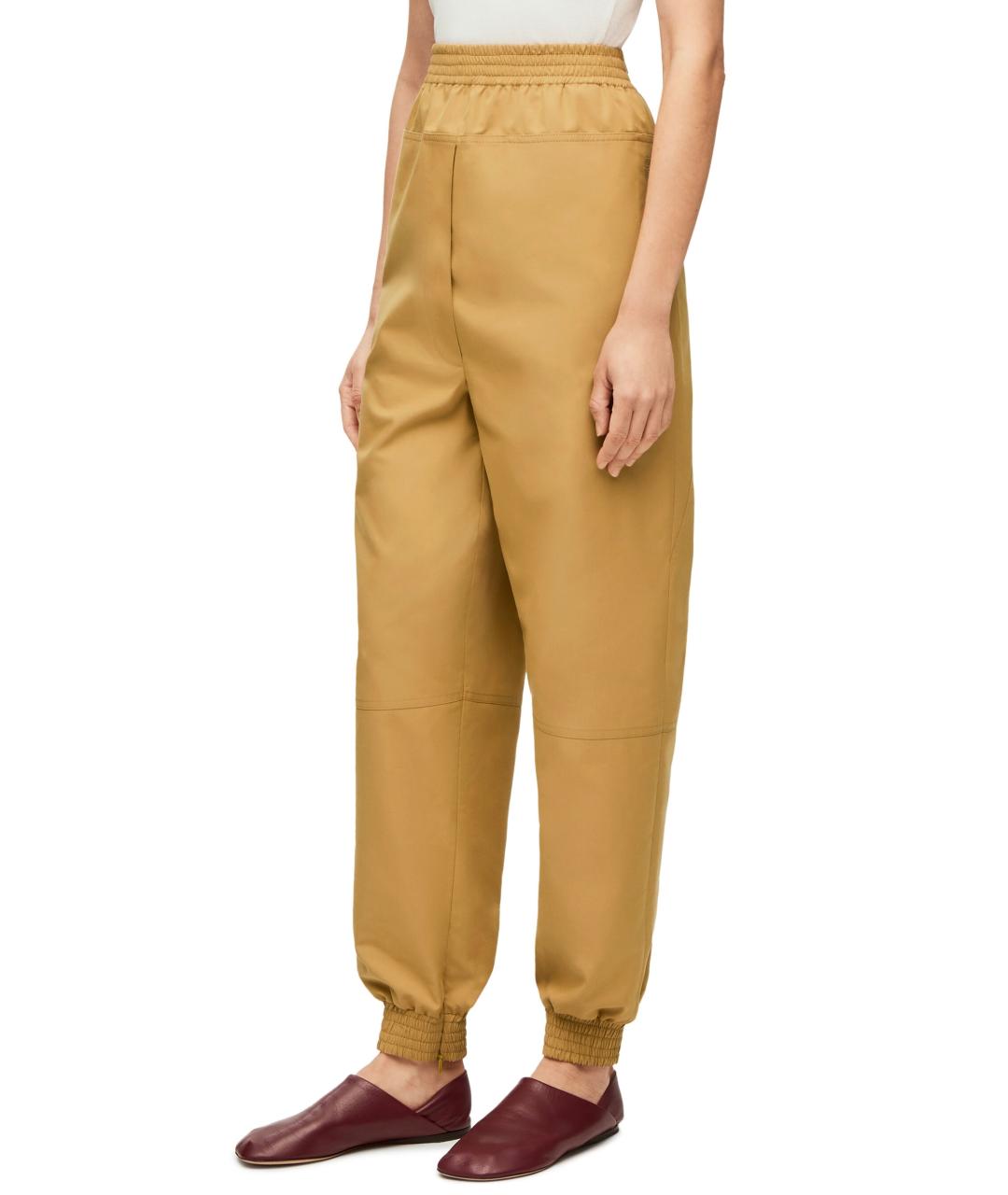 LOEWE Бежевые прямые брюки, фото 3