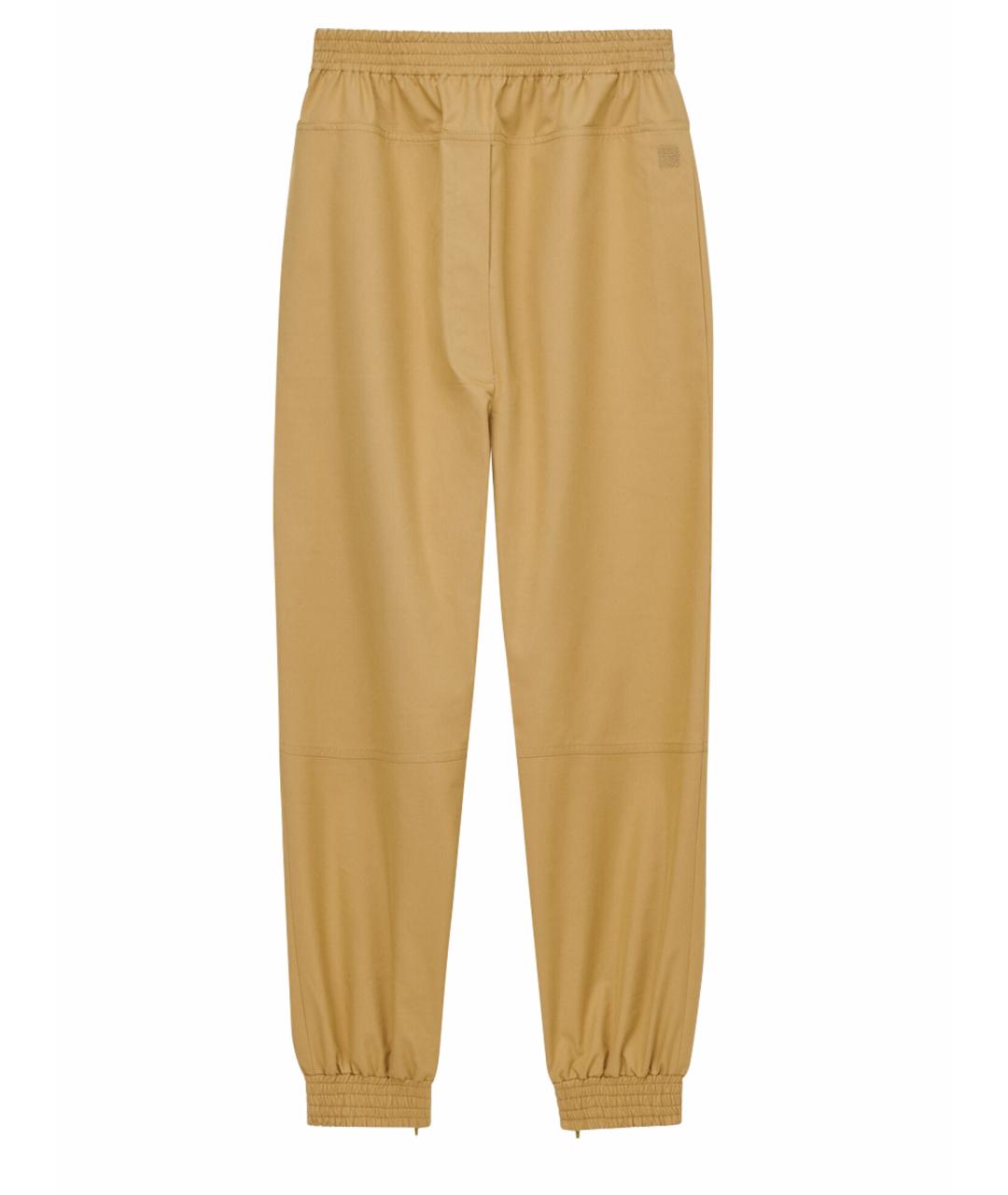 LOEWE Бежевые прямые брюки, фото 1