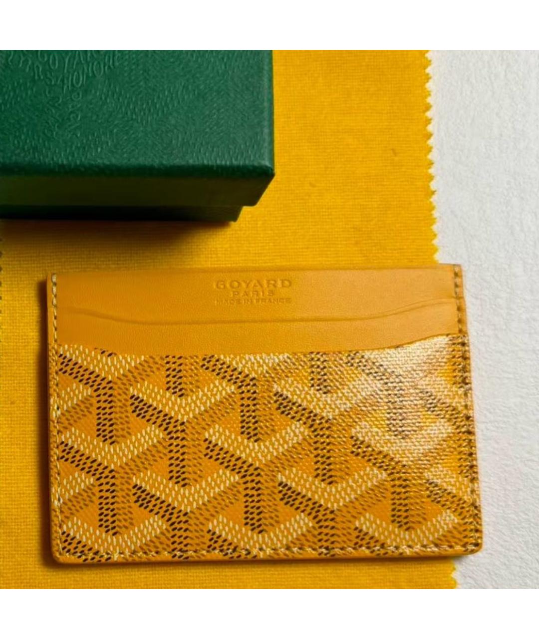 GOYARD Желтый кардхолдер, фото 2