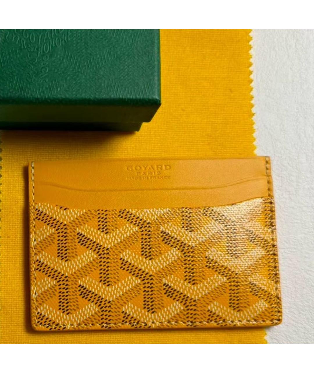 GOYARD Желтый кардхолдер, фото 2