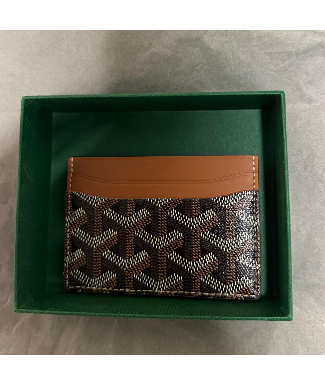 GOYARD Коричневый кардхолдер, фото 2
