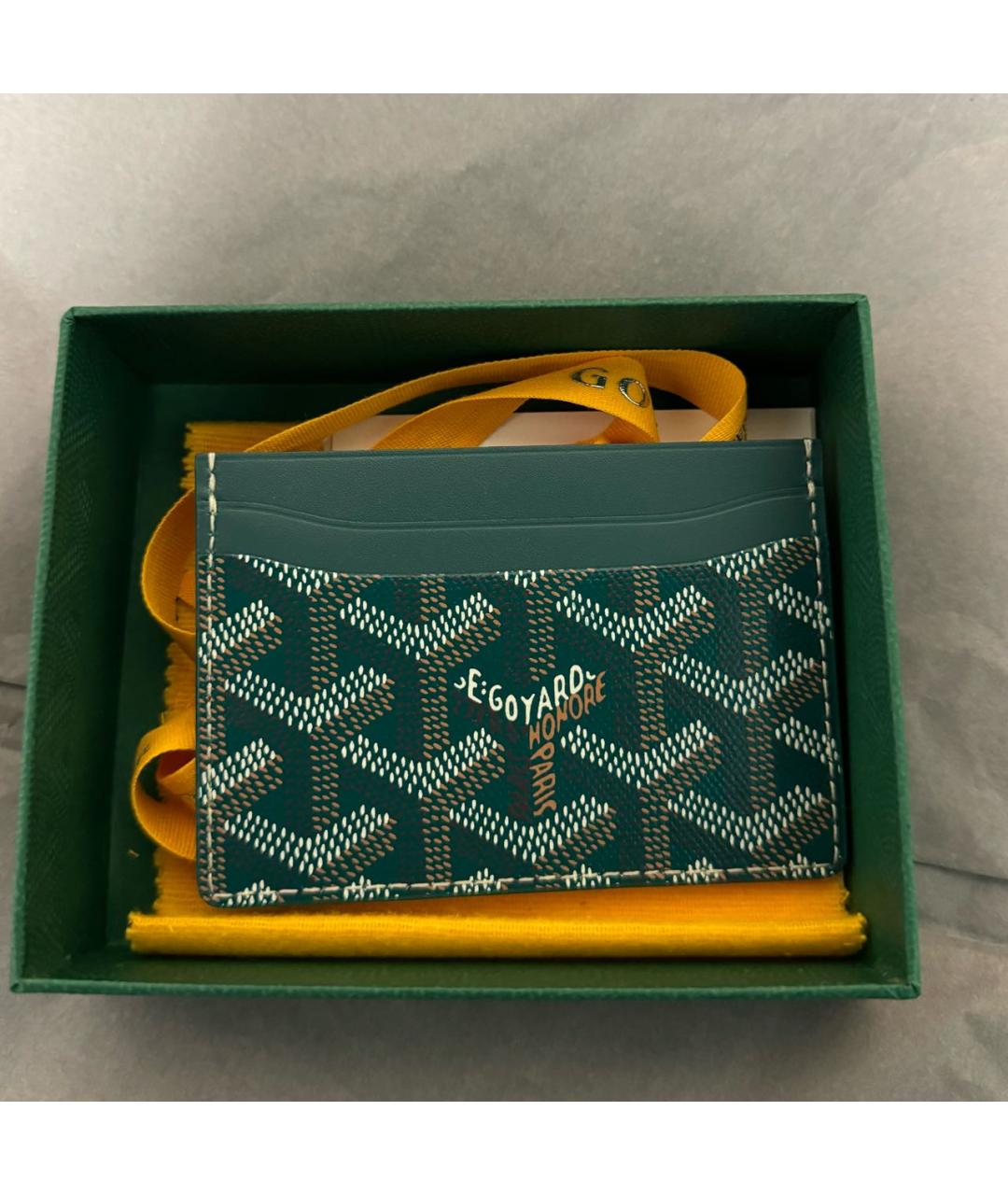 GOYARD Зеленый кардхолдер, фото 2