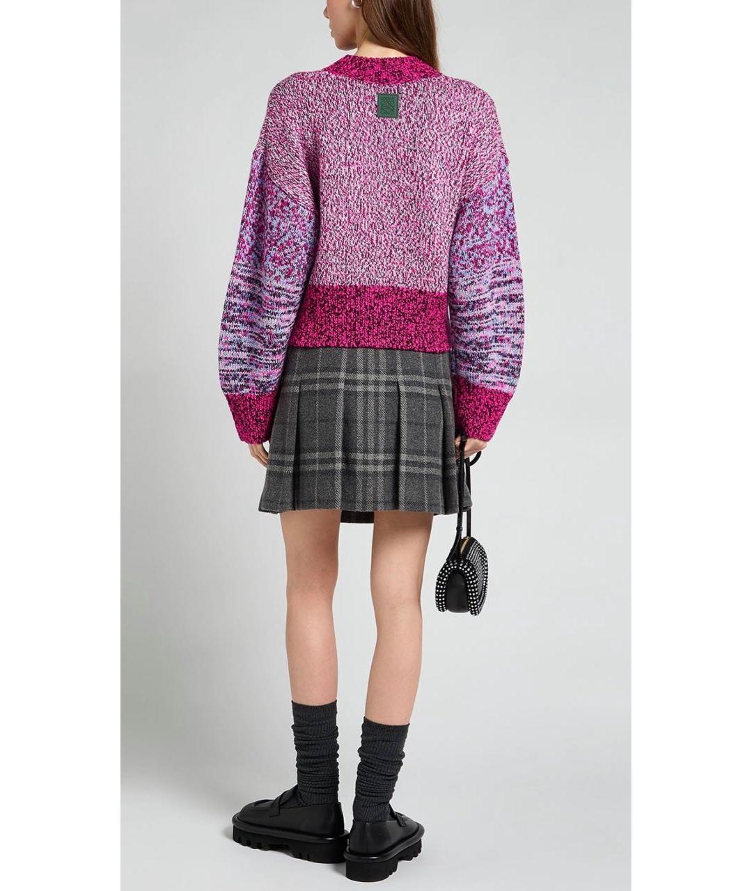 LOEWE Розовый хлопковый джемпер / свитер, фото 3