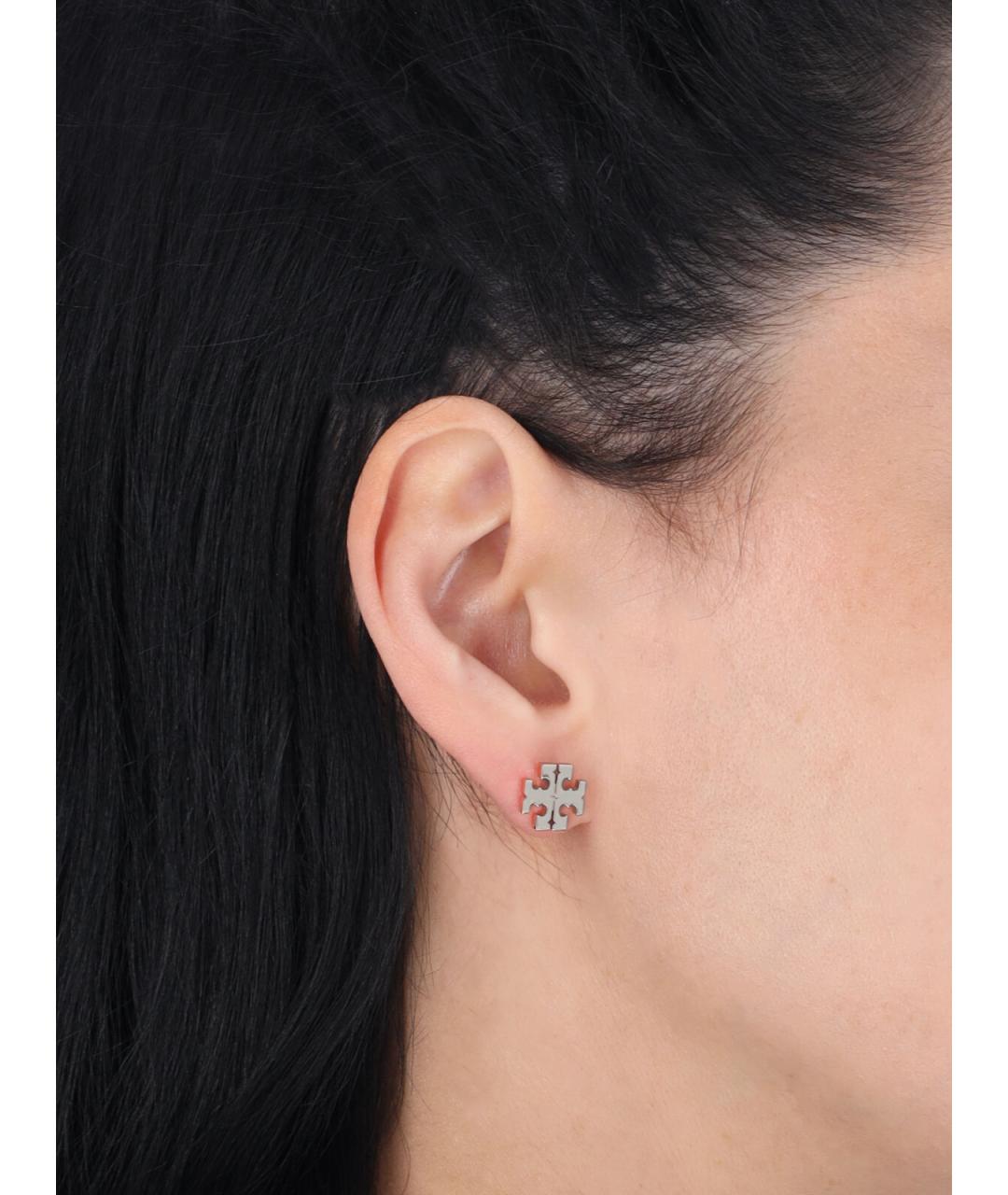 TORY BURCH Серебряные латунные серьги, фото 2