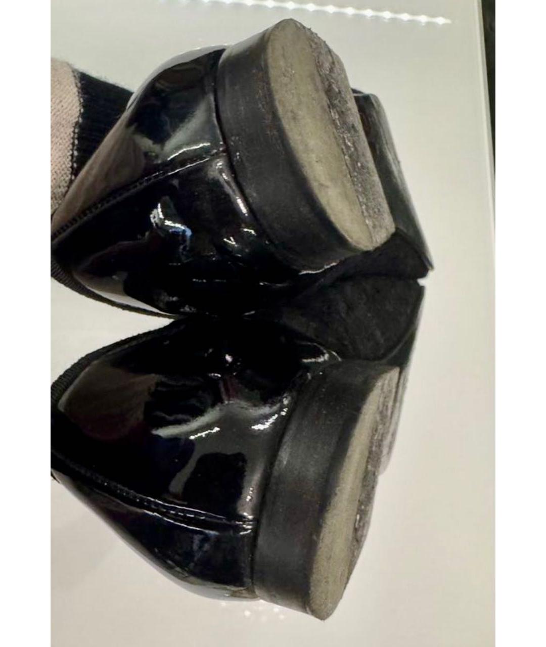 CHANEL Черные кожаные балетки, фото 6