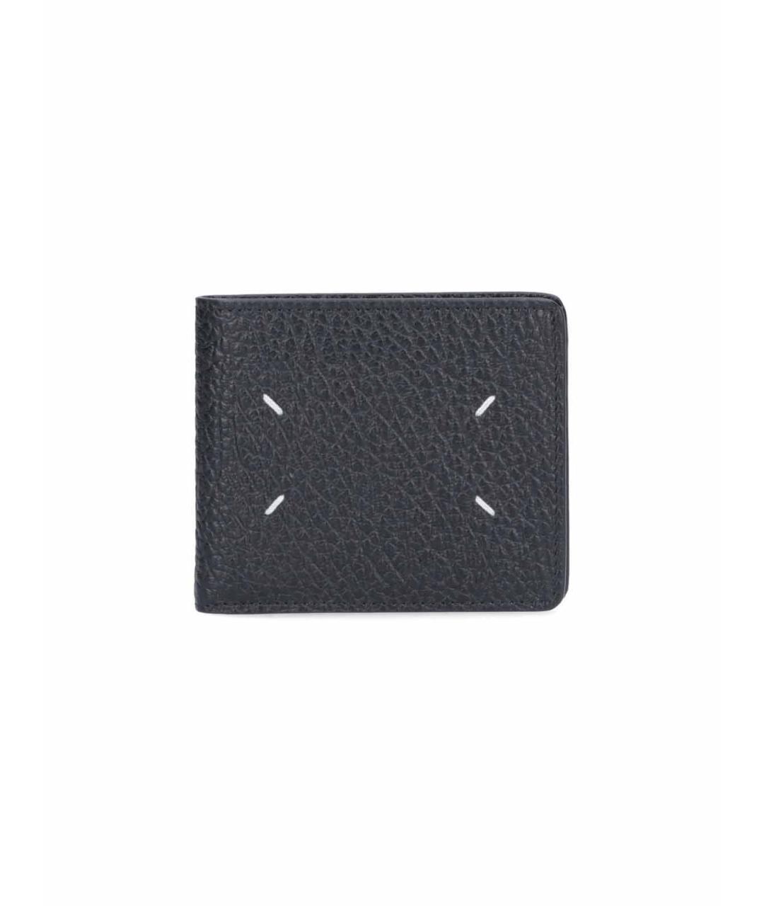 MAISON MARGIELA Черный кожаный кошелек, фото 1