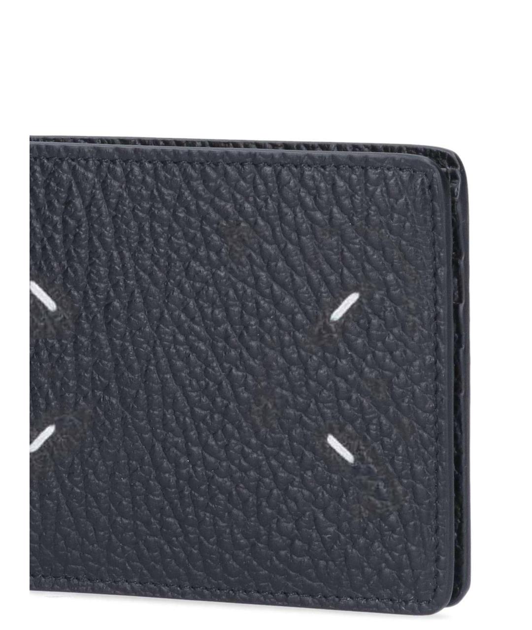 MAISON MARGIELA Черный кожаный кошелек, фото 5