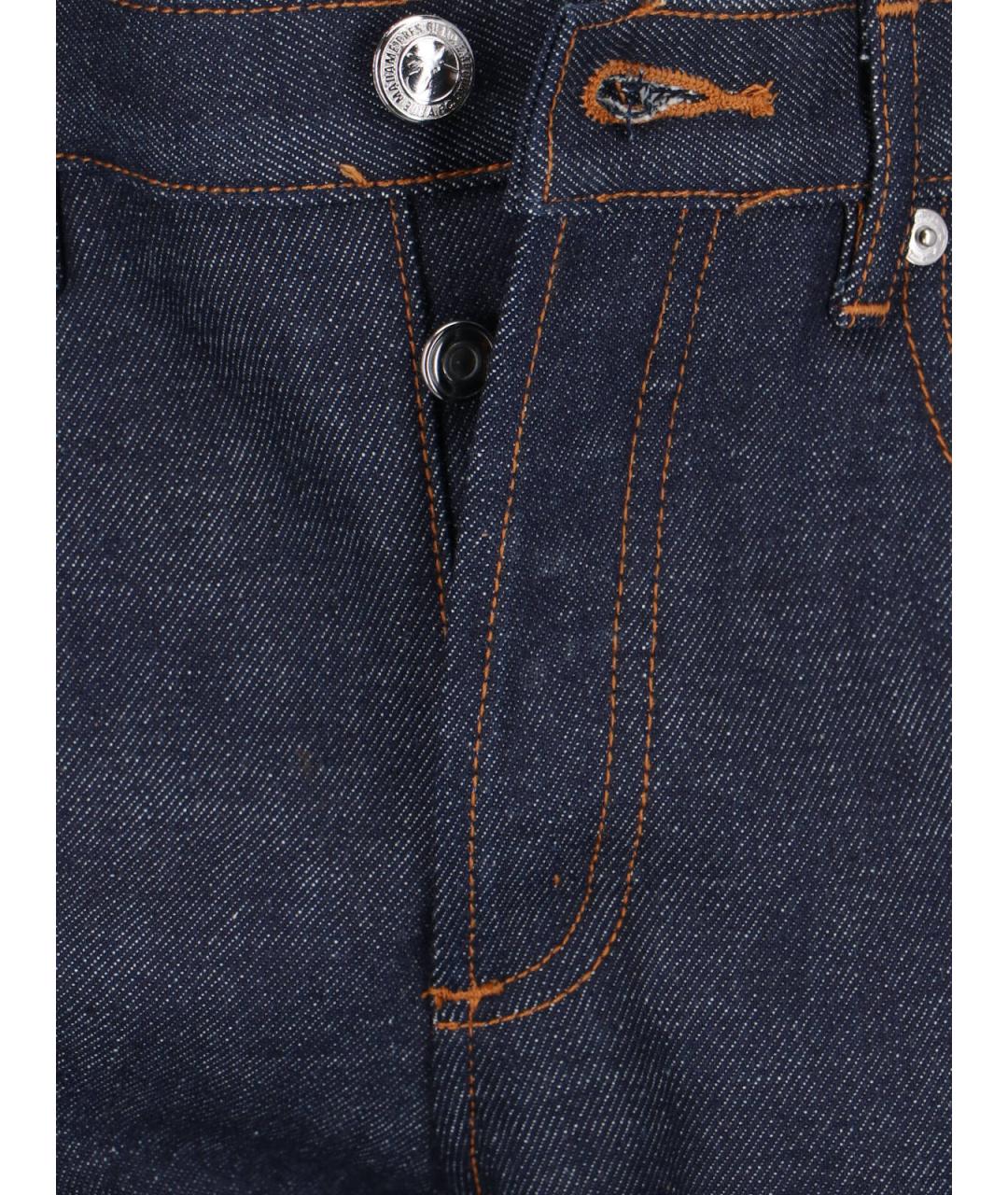 A.P.C. Синие хлопковые прямые джинсы, фото 4