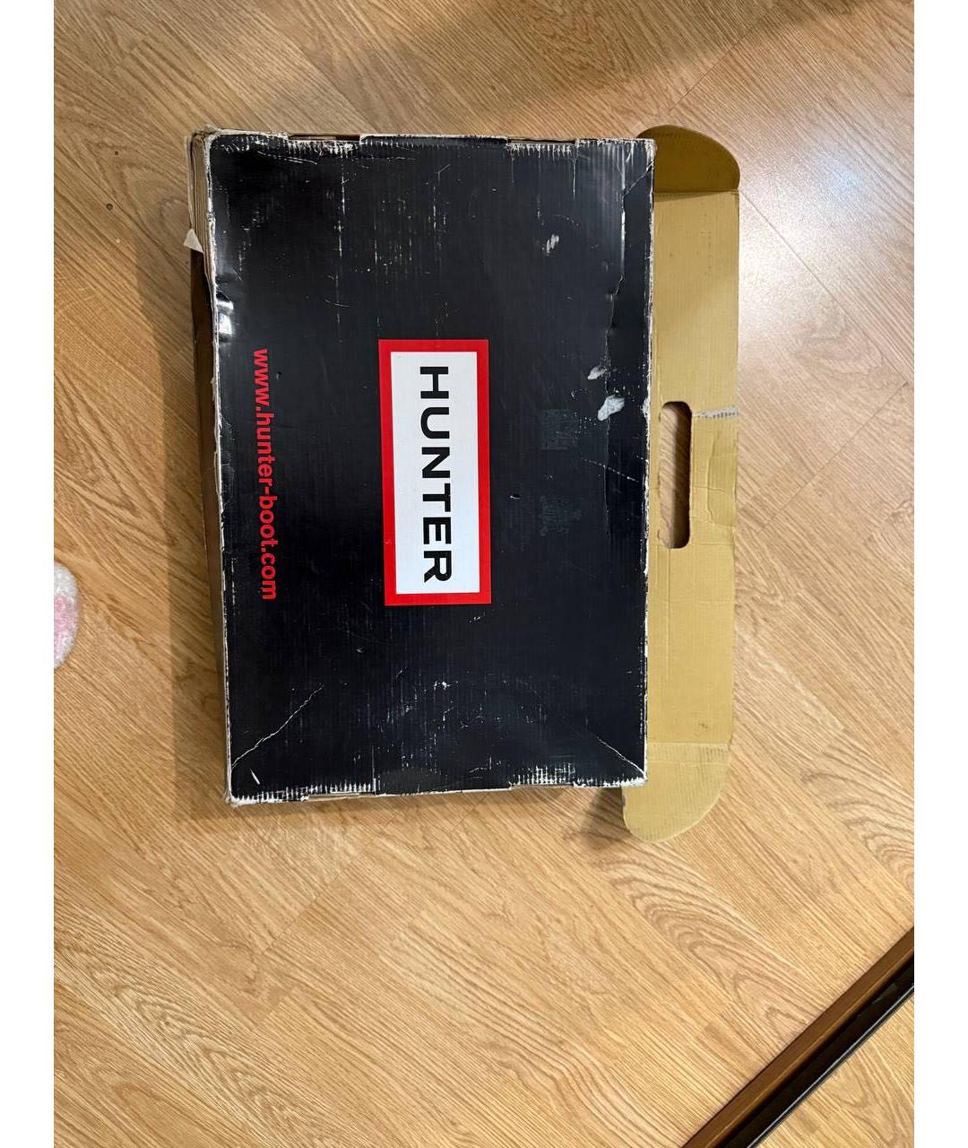 HUNTER Черные резиновые сапоги, фото 7