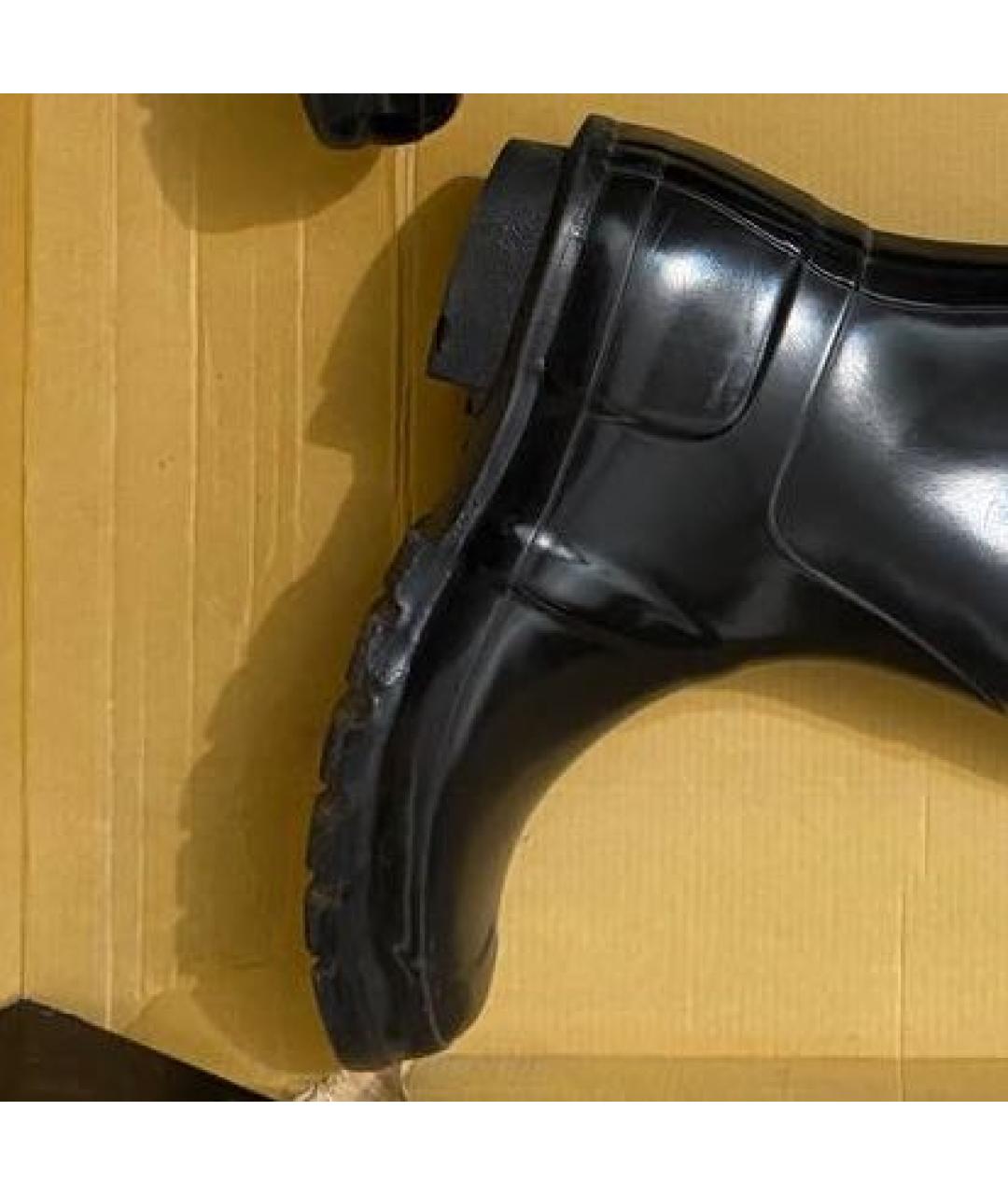 HUNTER Черные резиновые сапоги, фото 4