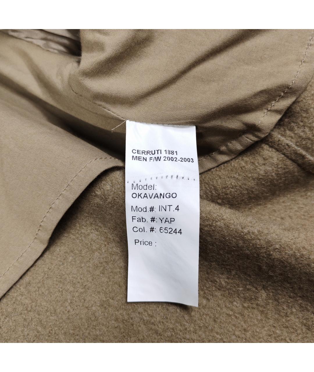 CERRUTI 1881 Бежевое шерстяное пальто, фото 7