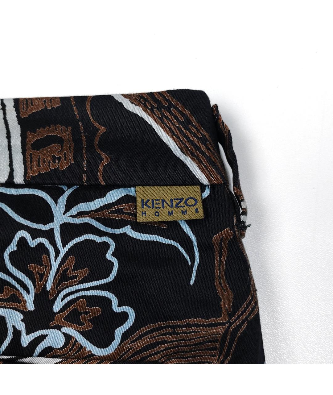 KENZO Черные хлопковые повседневные брюки, фото 4
