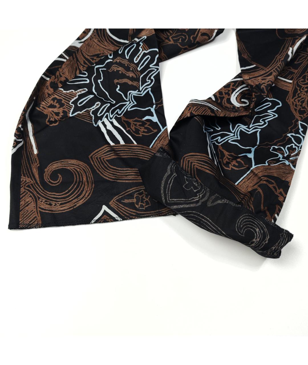 KENZO Черные хлопковые повседневные брюки, фото 5