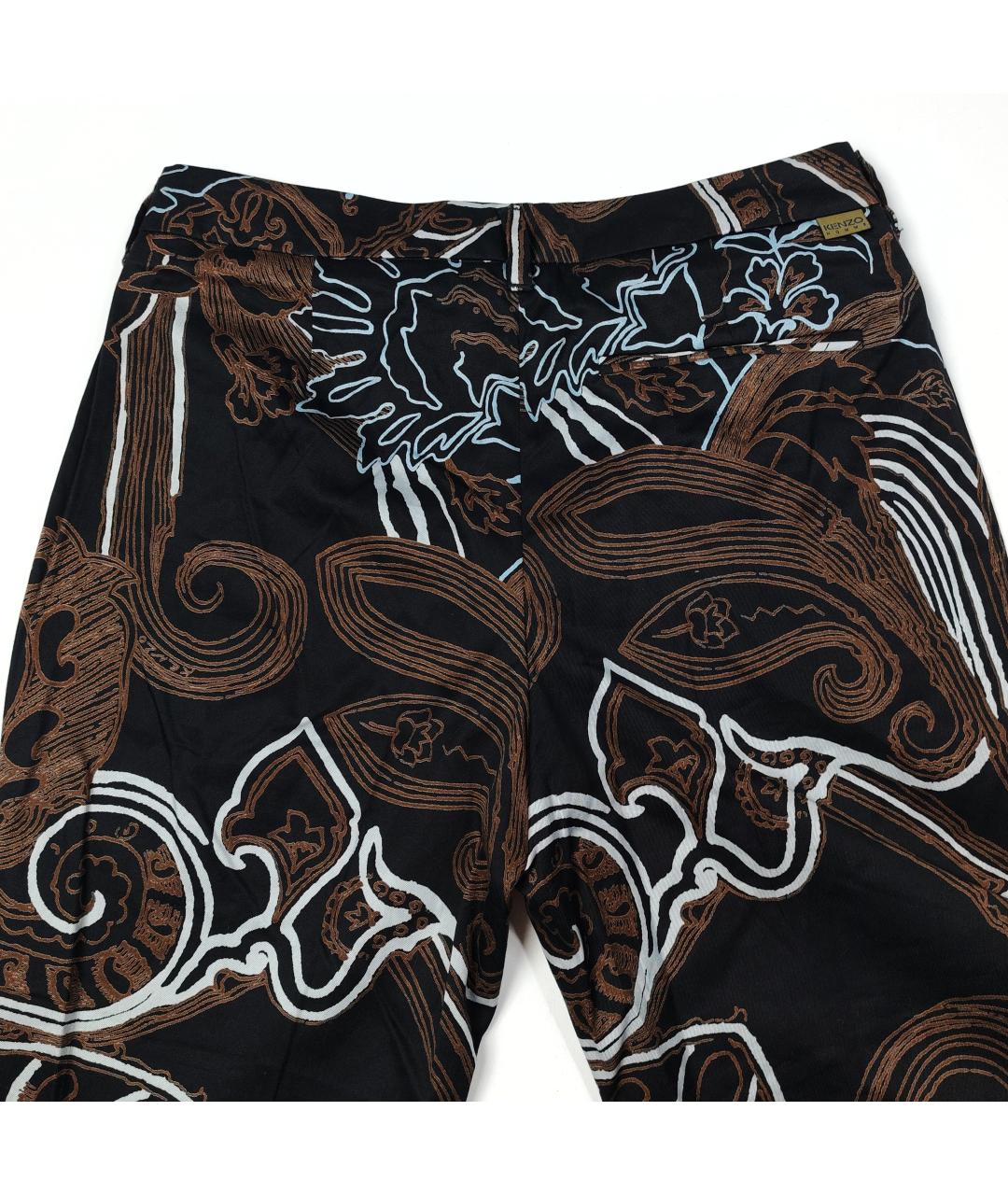 KENZO Черные хлопковые повседневные брюки, фото 2