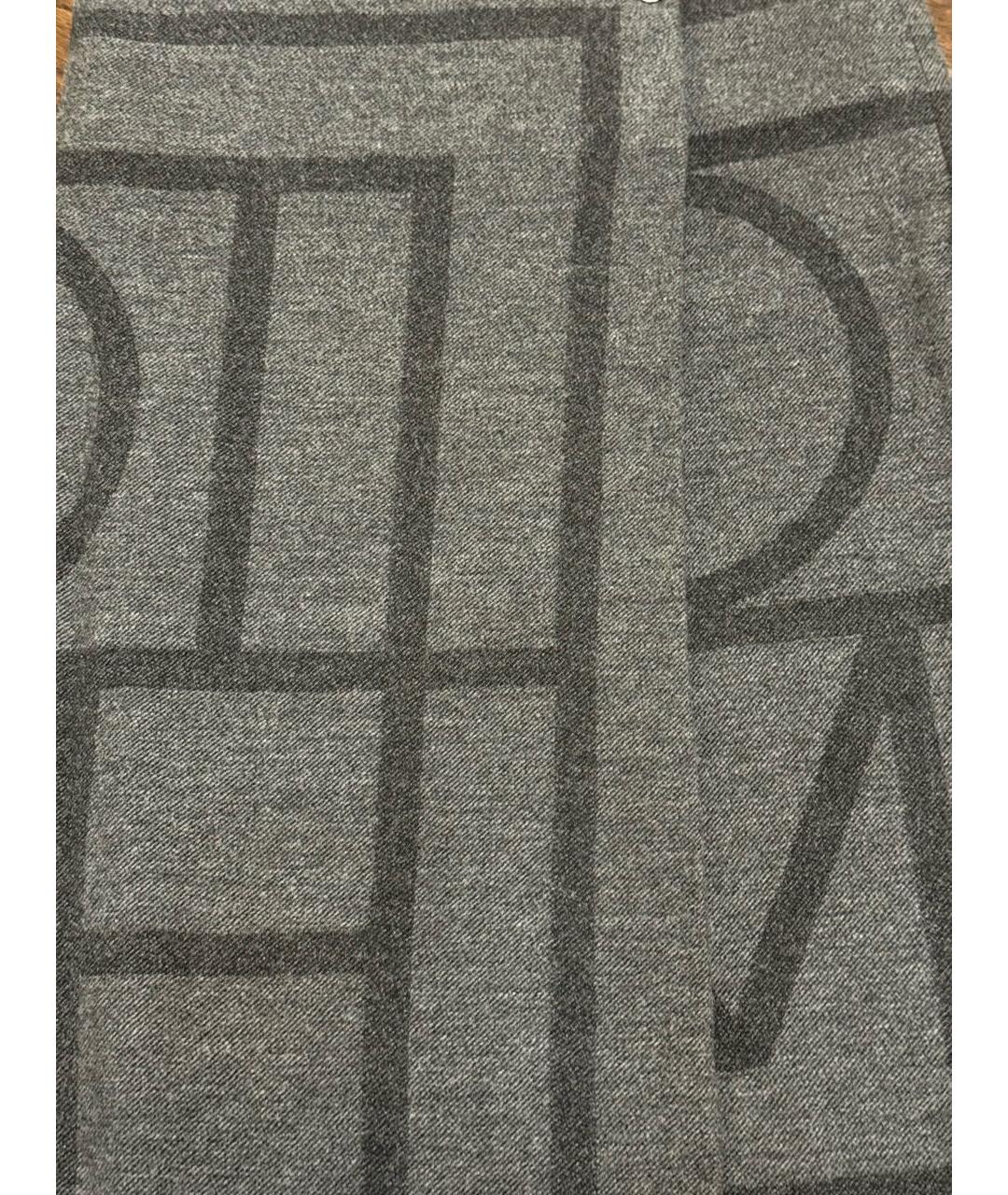 TOTEME Антрацитовая шерстяная юбка макси, фото 4