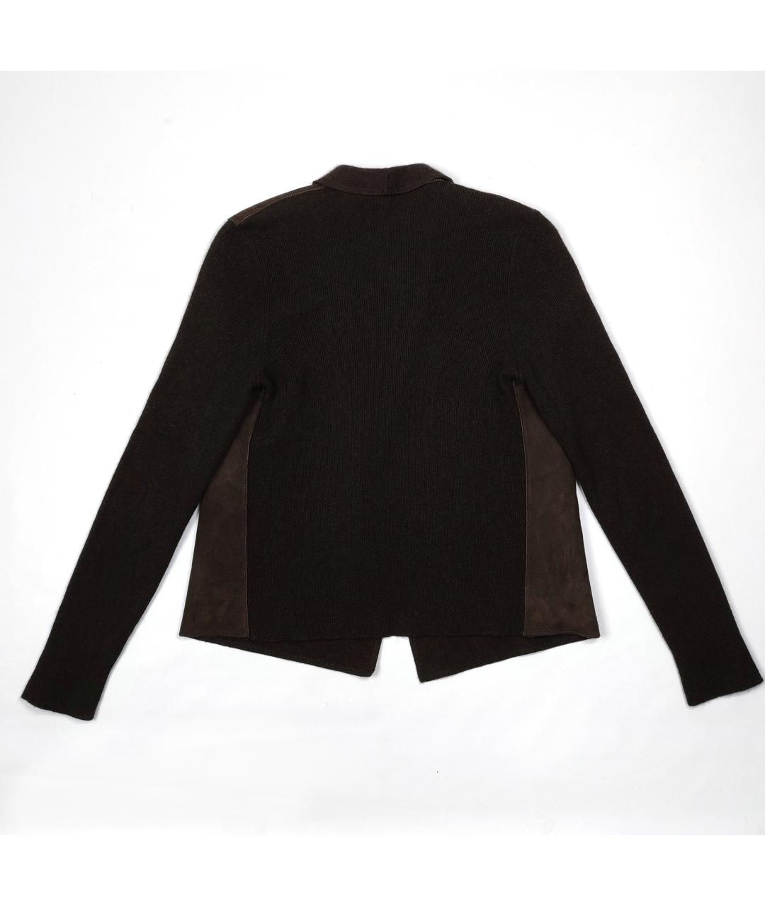 BRUNELLO CUCINELLI Коричневый кашемировый кардиган, фото 2