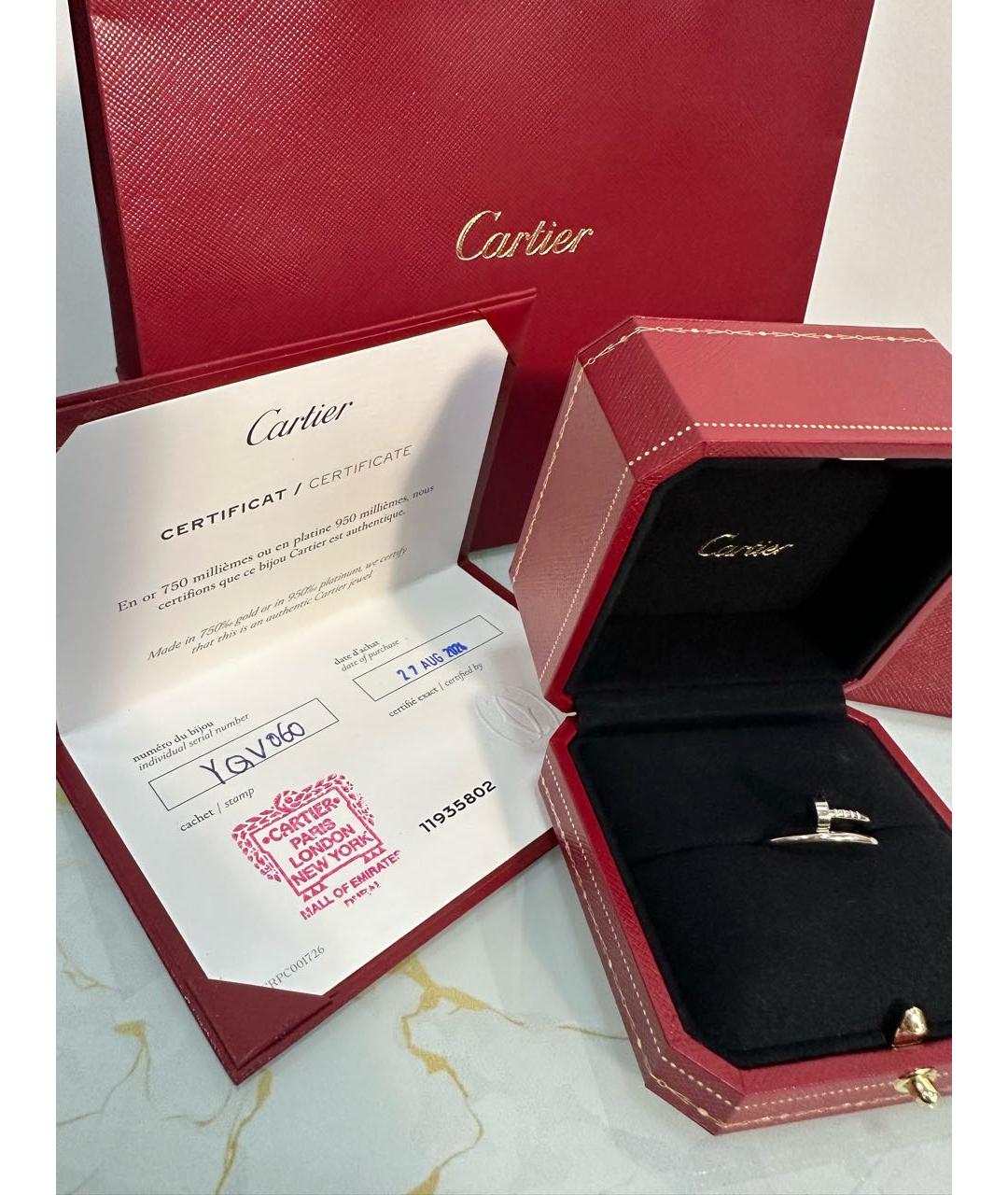 CARTIER Серебряное кольцо из белого золота, фото 4