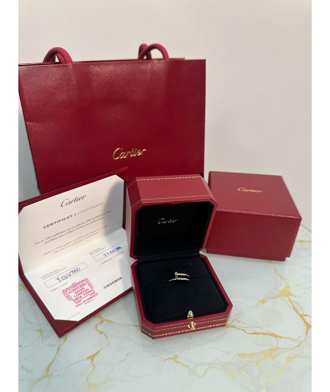 CARTIER Серебряное кольцо из белого золота, фото 2