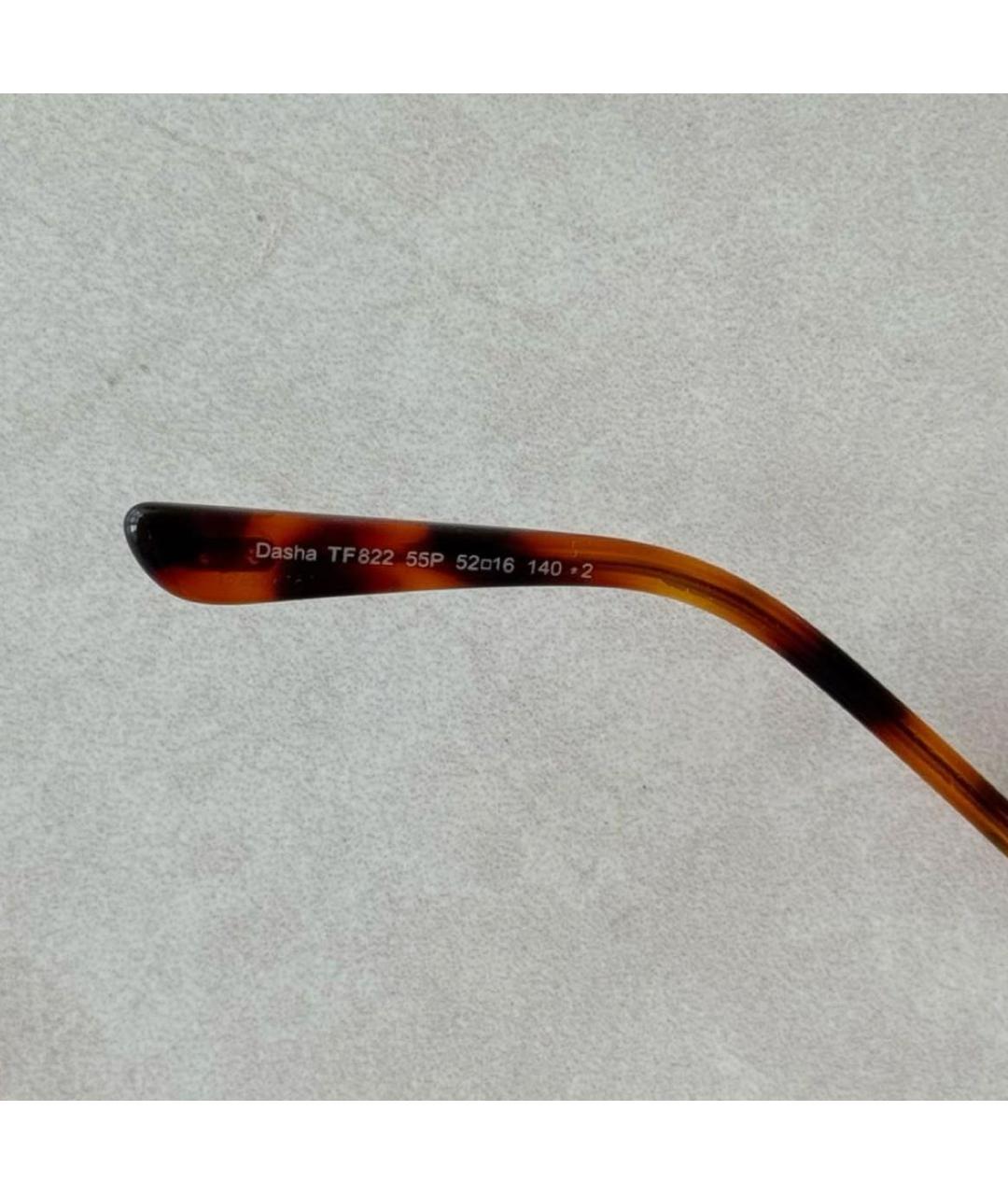 TOM FORD Коричневые пластиковые солнцезащитные очки, фото 6