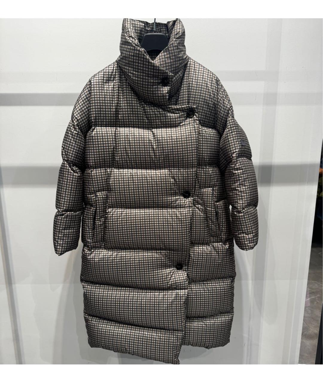 LEMPELIUS Серый полиамидовый пуховик, фото 2