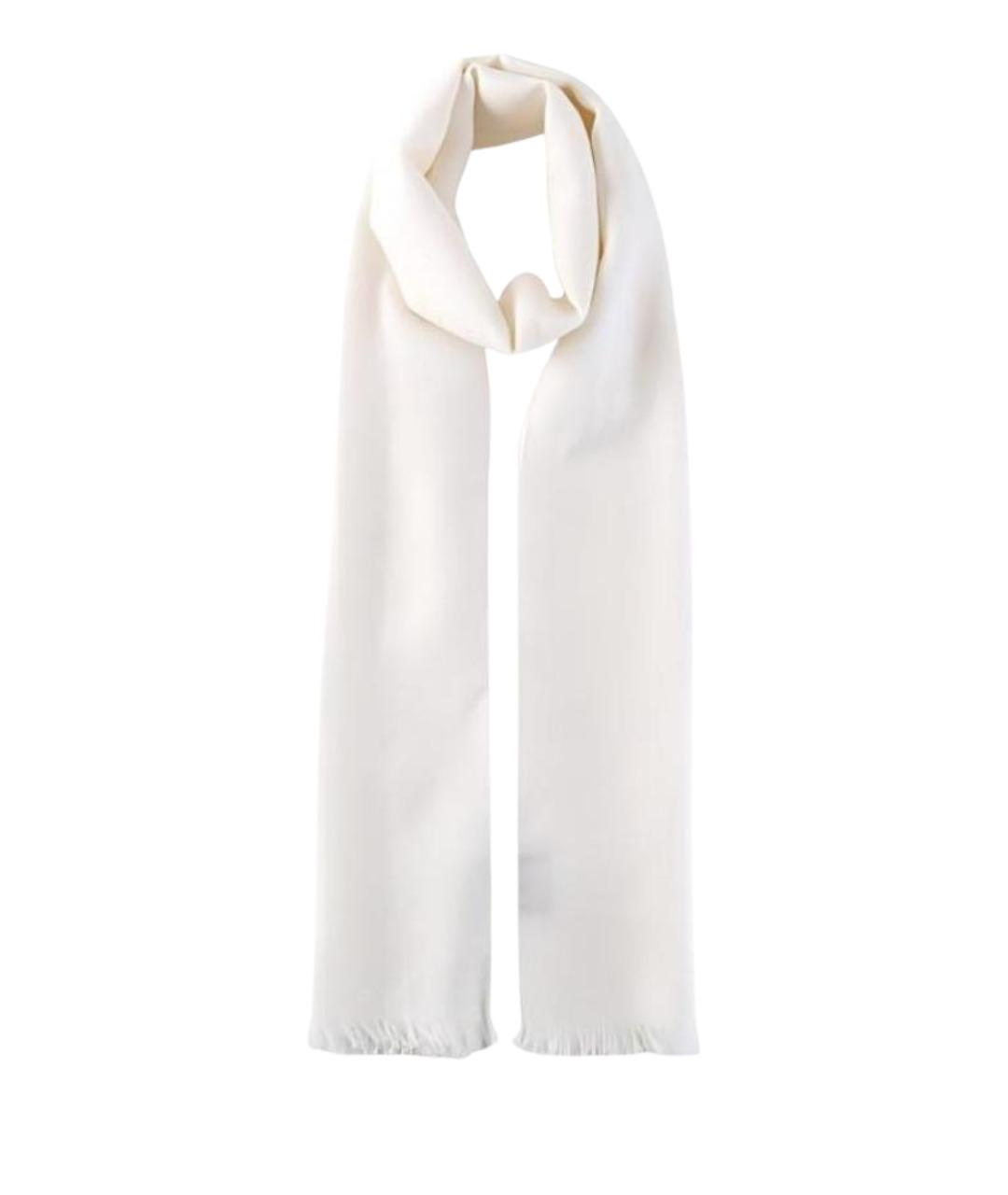 GUCCI Белый шерстяной шарф, фото 1