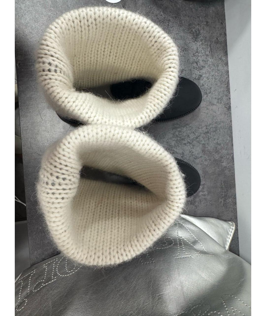 CHANEL Черные кожаные полусапоги, фото 5