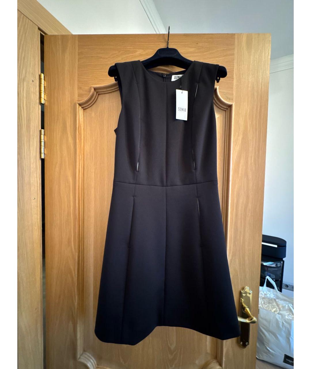 SONIA RYKIEL Черное полиэстеровое коктейльное платье, фото 6