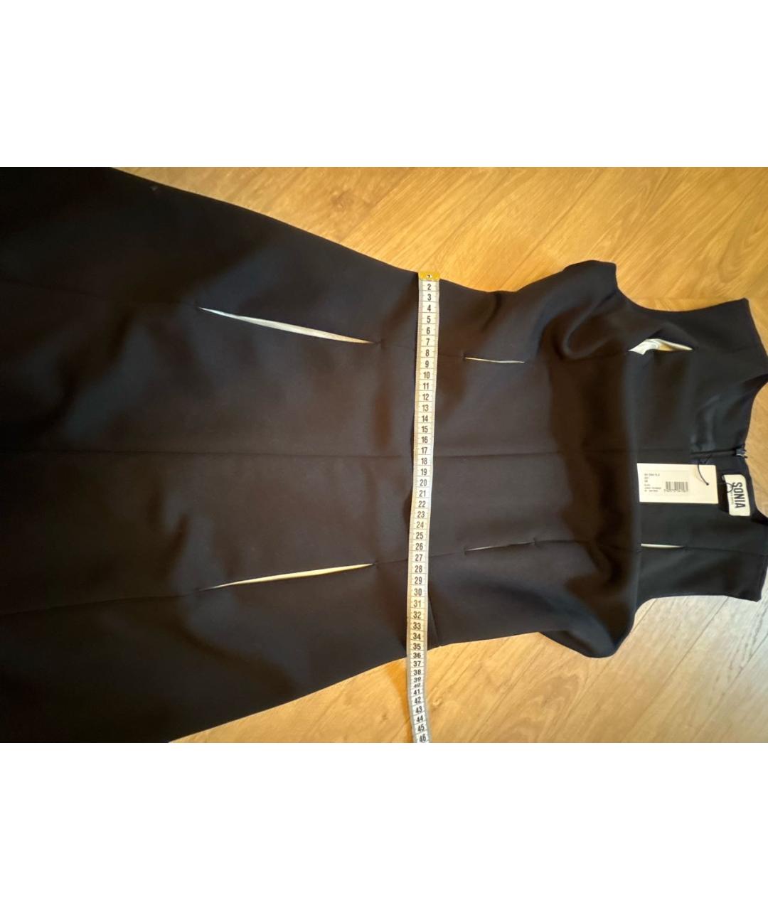 SONIA RYKIEL Черное полиэстеровое коктейльное платье, фото 4