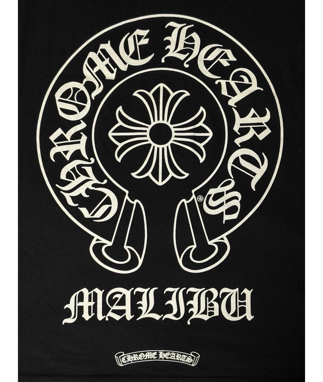 CHROME HEARTS Черная хлопковая футболка, фото 5