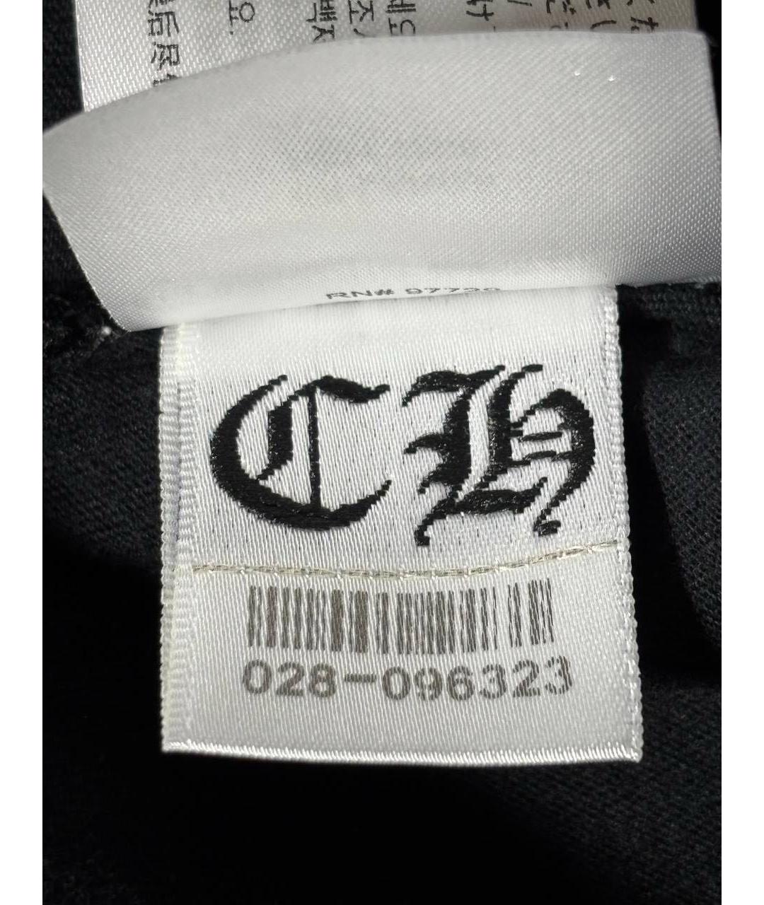 CHROME HEARTS Черная хлопковая футболка, фото 8