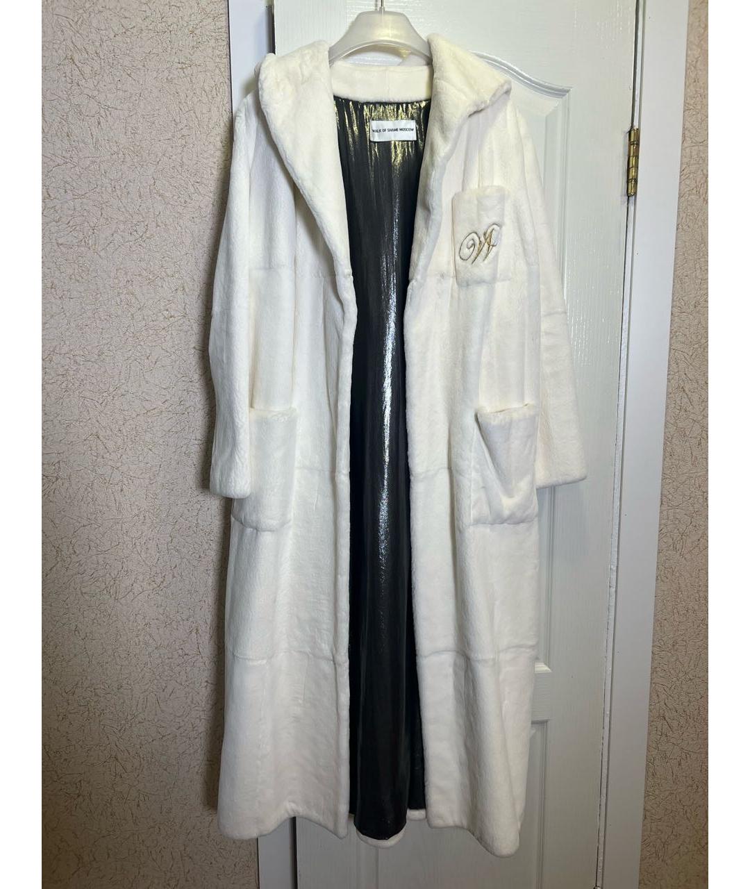 WALK OF SHAME Белая меховая шуба, фото 9