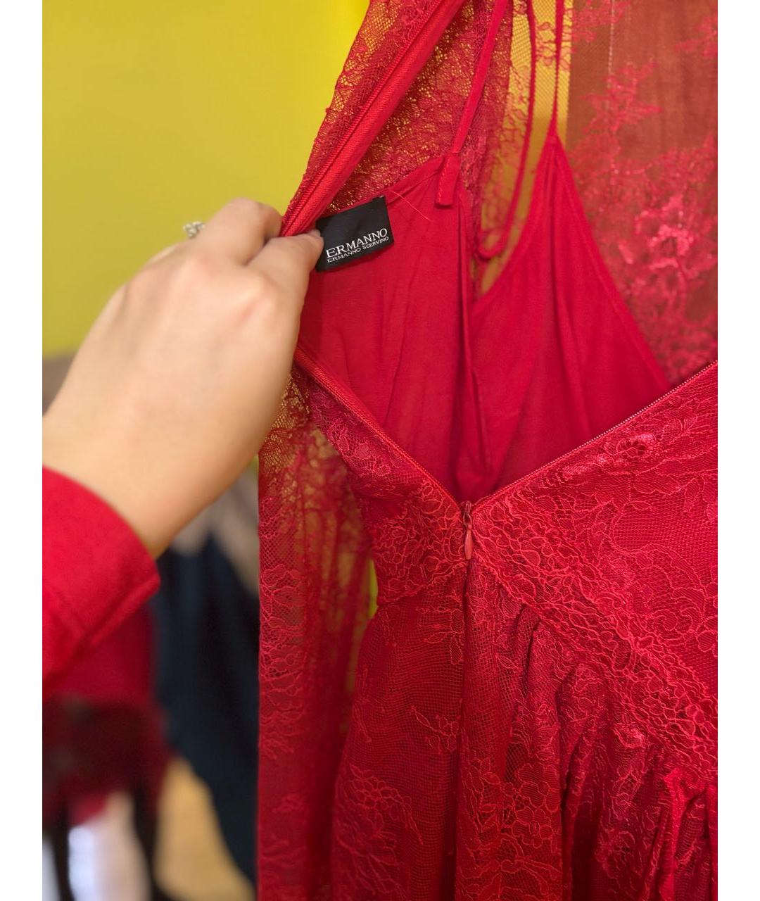 ERMANNO SCERVINO Красное вечернее платье, фото 6