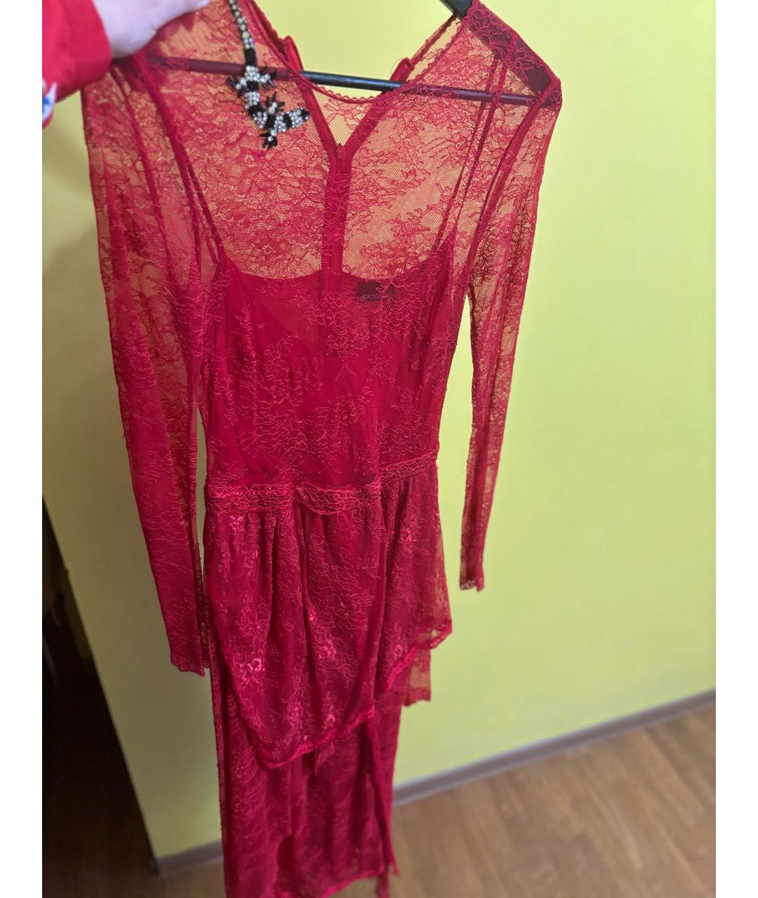 ERMANNO SCERVINO Красное вечернее платье, фото 7
