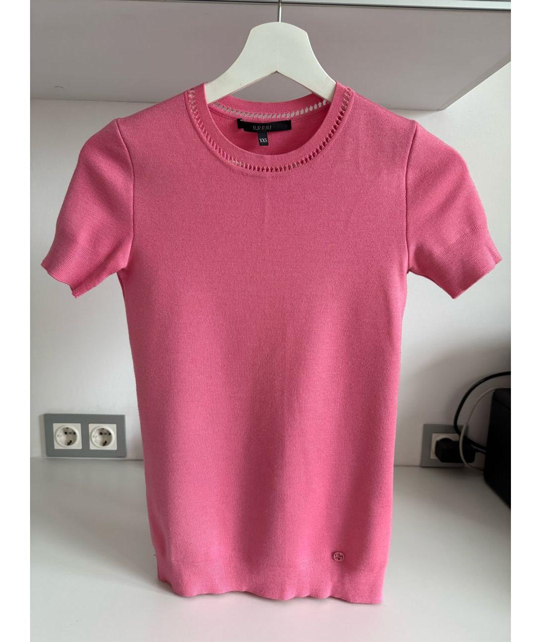 GUCCI Розовый кашемировый джемпер / свитер, фото 6