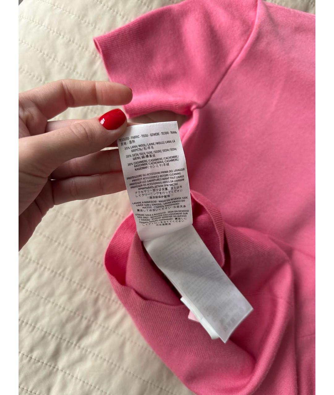 GUCCI Розовый кашемировый джемпер / свитер, фото 5
