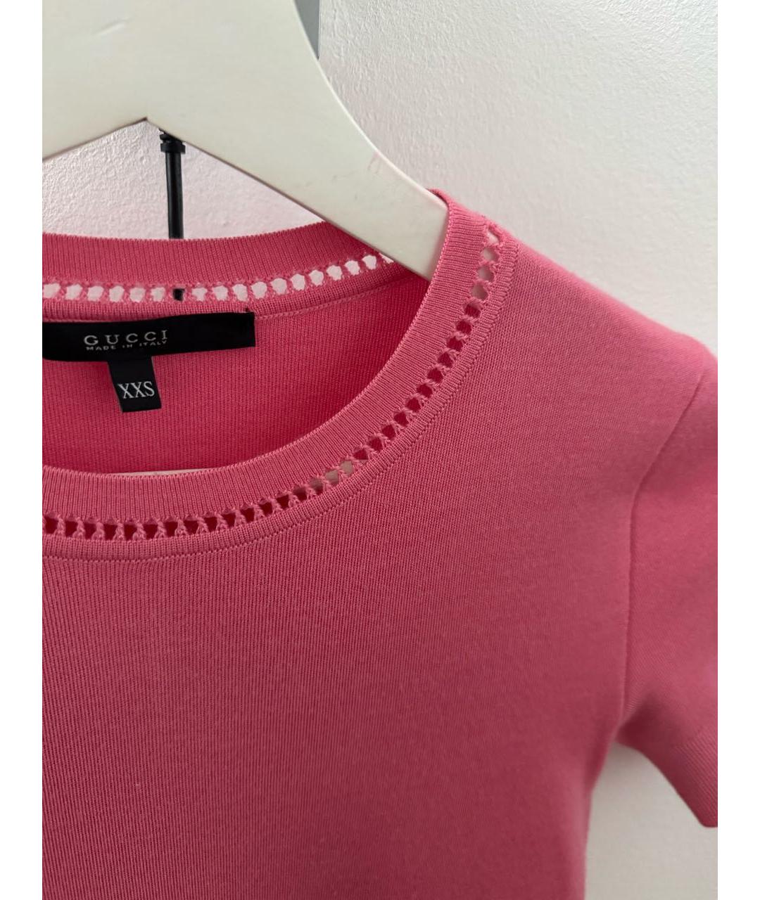 GUCCI Розовый кашемировый джемпер / свитер, фото 3
