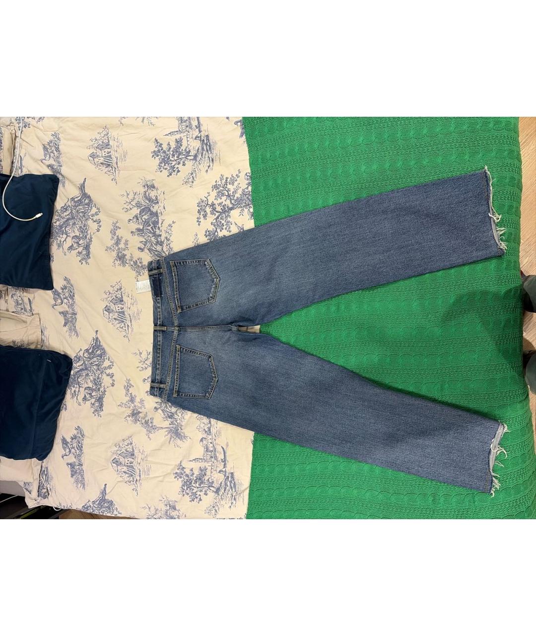 MAISON MARGIELA Темно-синие хлопковые прямые джинсы, фото 2