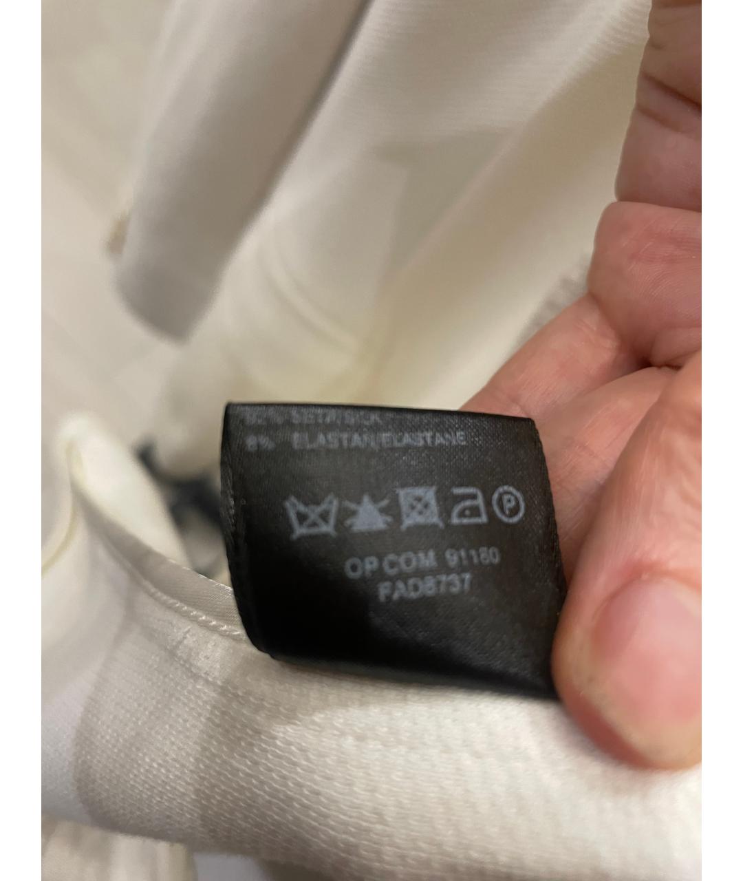 LORO PIANA Белый хлопковый жакет/пиджак, фото 7