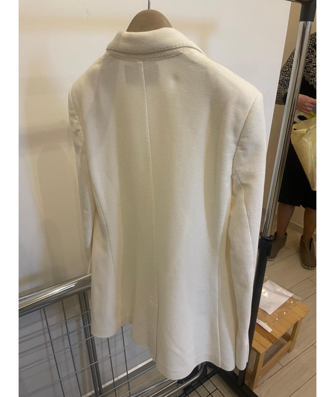 LORO PIANA Белый хлопковый жакет/пиджак, фото 2