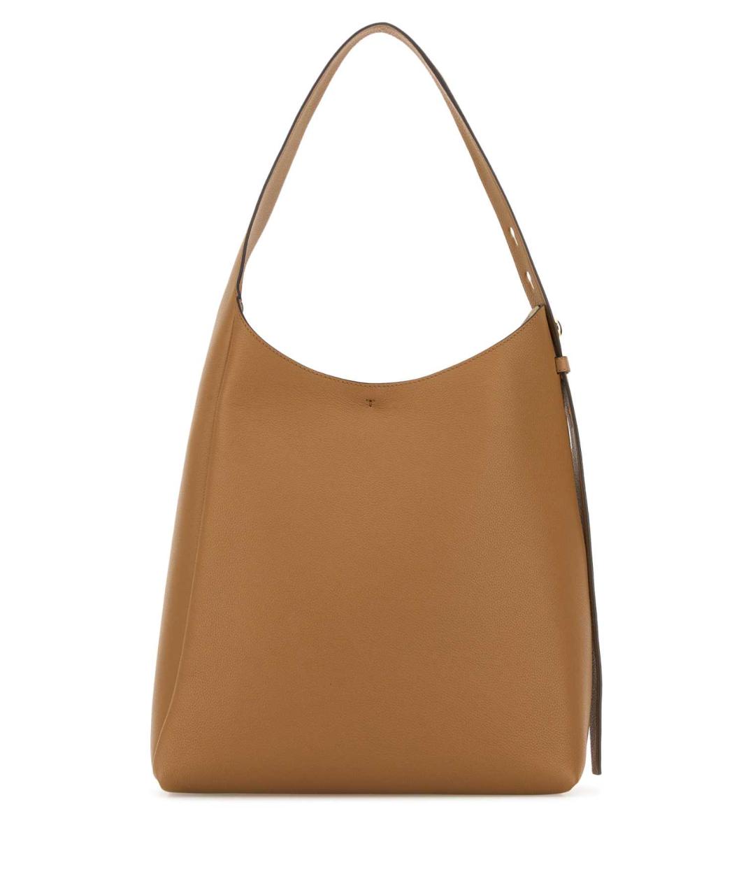 TORY BURCH Бежевая кожаная сумка через плечо, фото 1