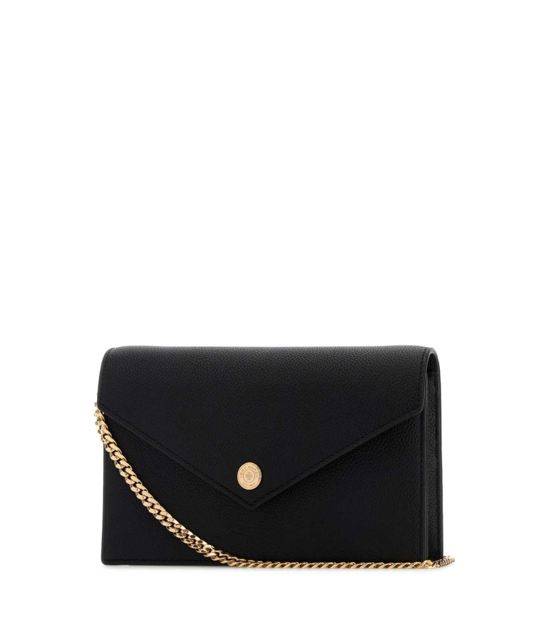 TORY BURCH Черная кожаная сумка через плечо, фото 2