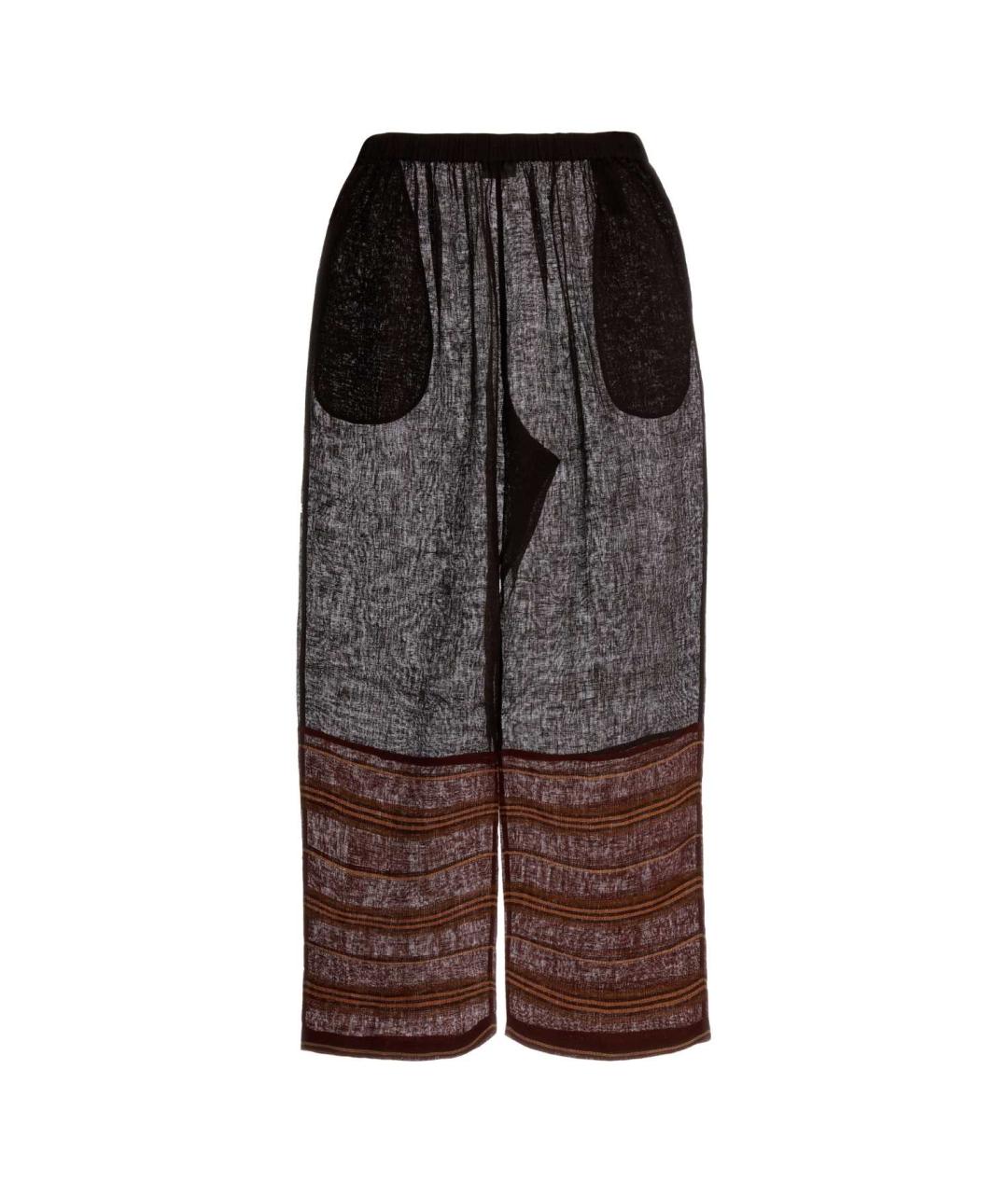 TORY BURCH Мульти льняные прямые брюки, фото 1