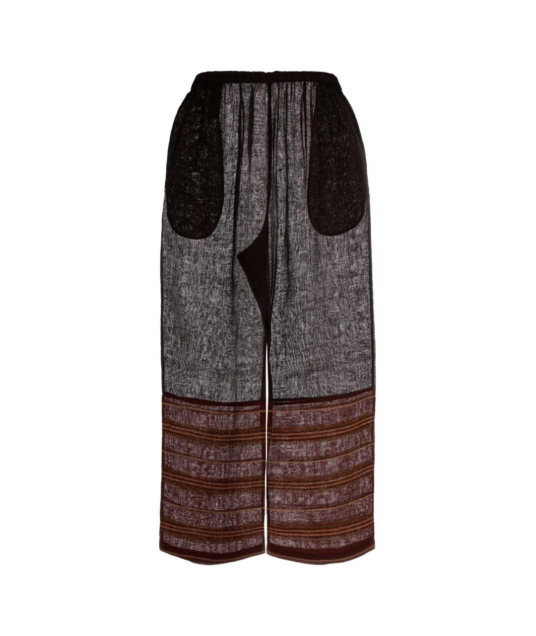 TORY BURCH Мульти льняные прямые брюки, фото 2