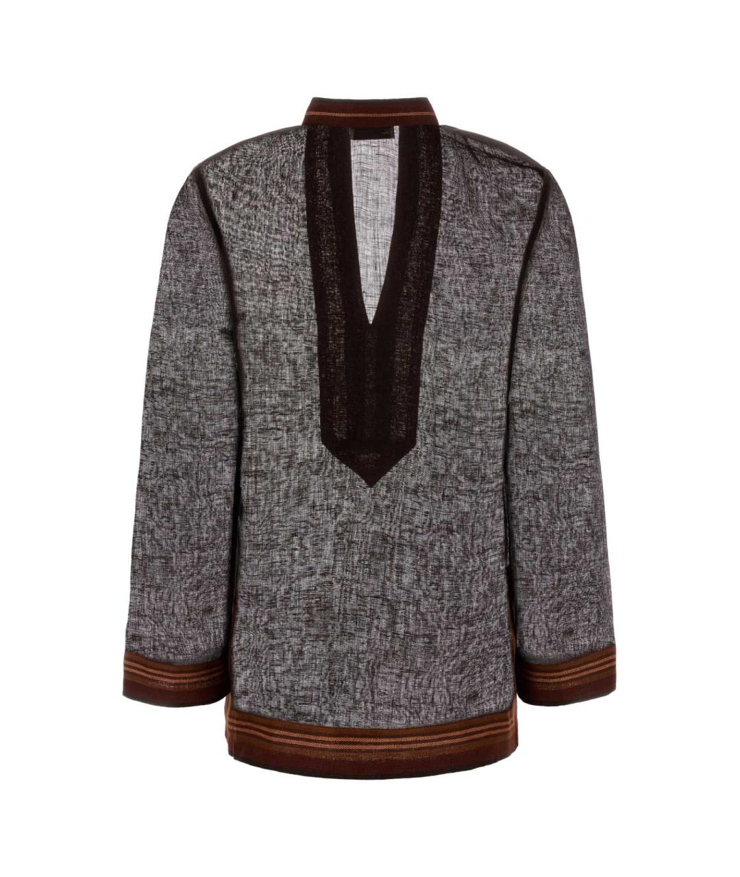 TORY BURCH Мульти льняная рубашка, фото 2