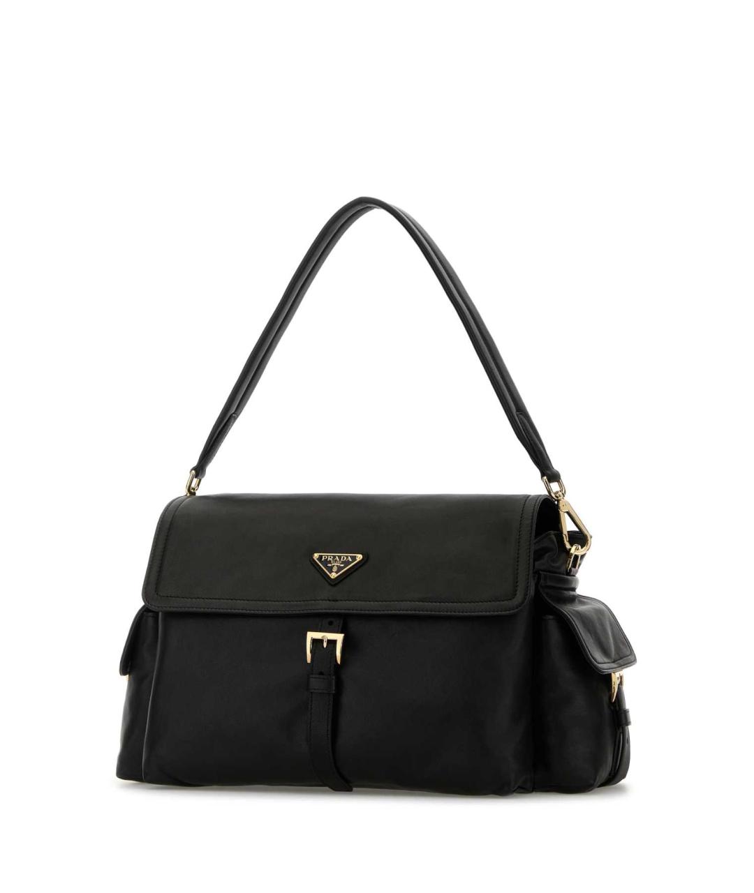 PRADA Черная кожаная сумка через плечо, фото 2