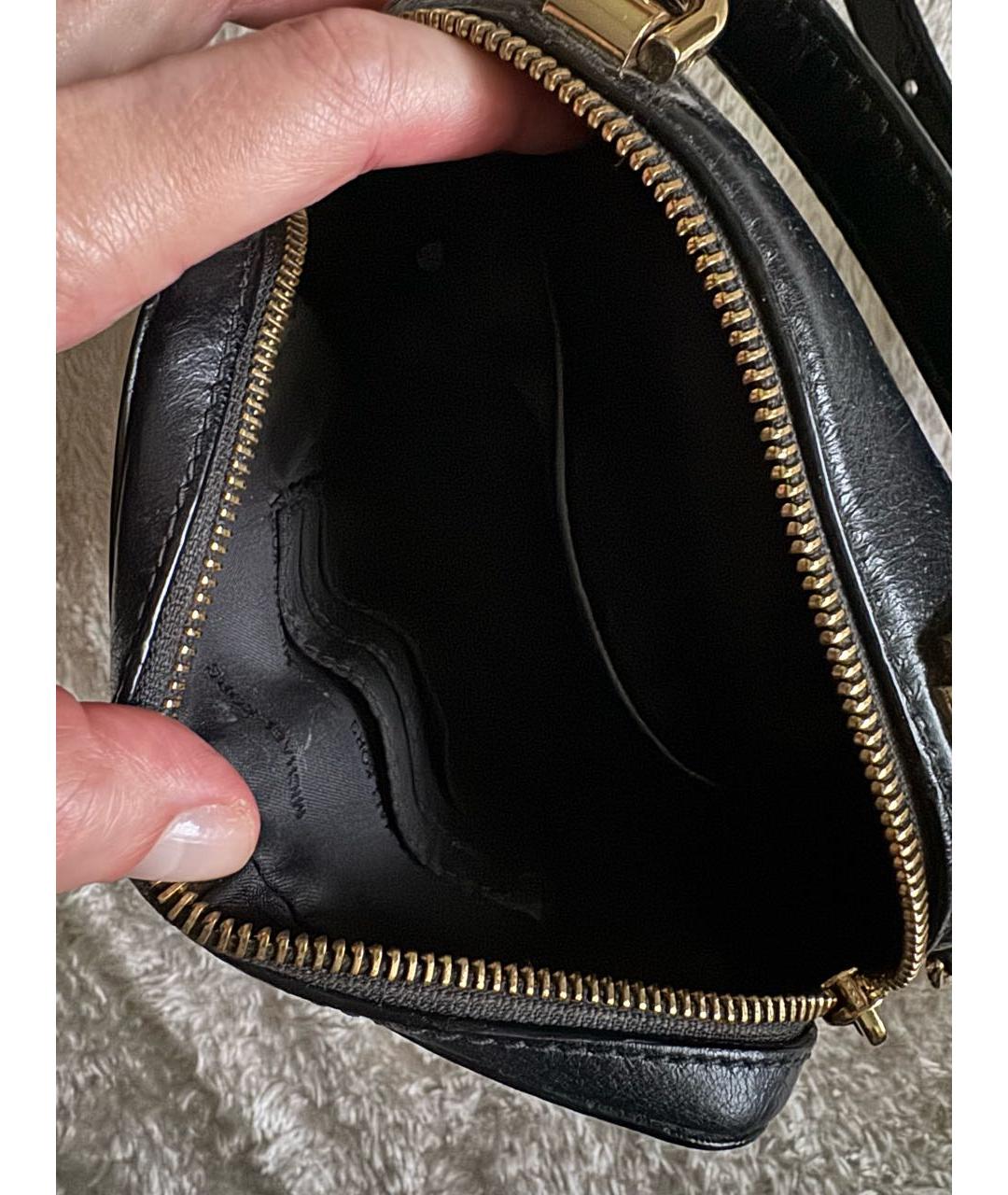 MICHAEL KORS Черная кожаная сумка через плечо, фото 8