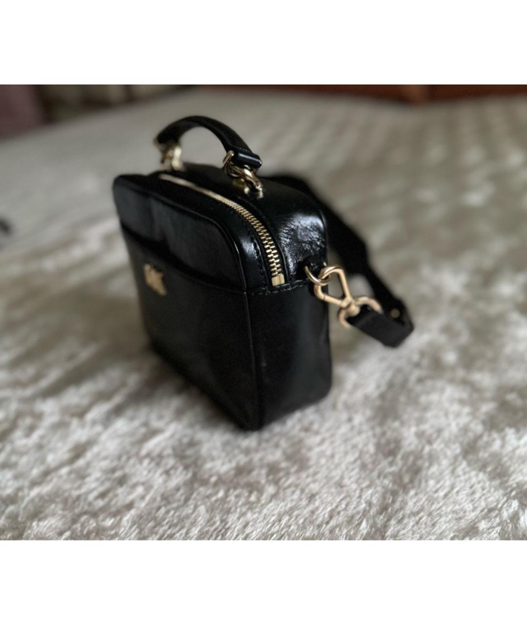 MICHAEL KORS Черная кожаная сумка через плечо, фото 4