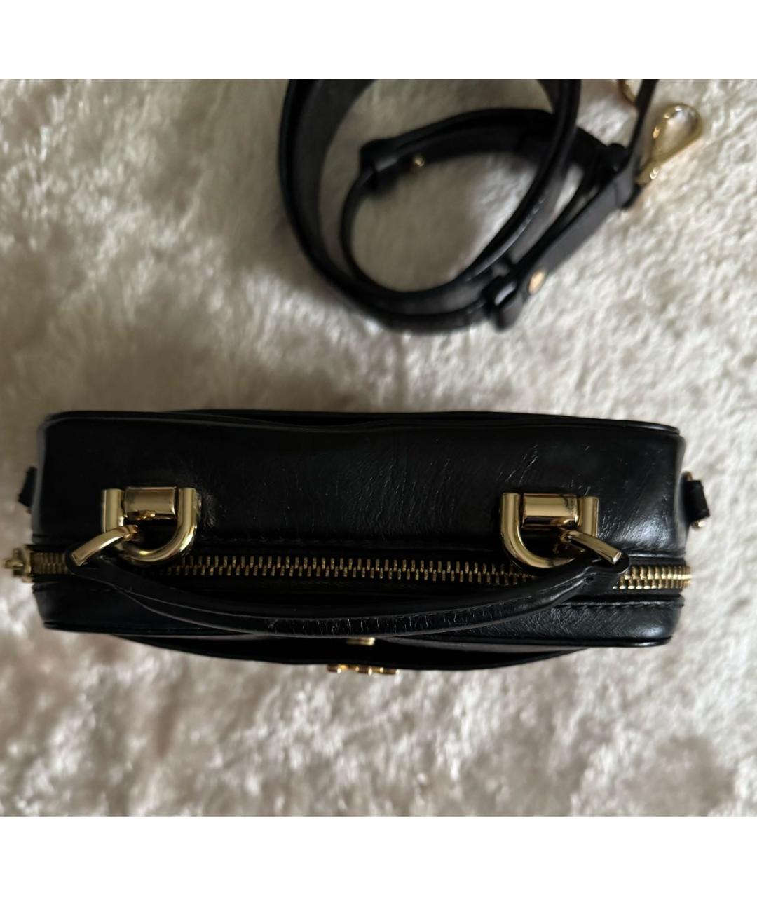 MICHAEL KORS Черная кожаная сумка через плечо, фото 5