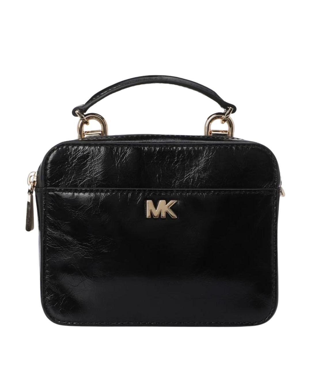 MICHAEL KORS Черная кожаная сумка через плечо, фото 1