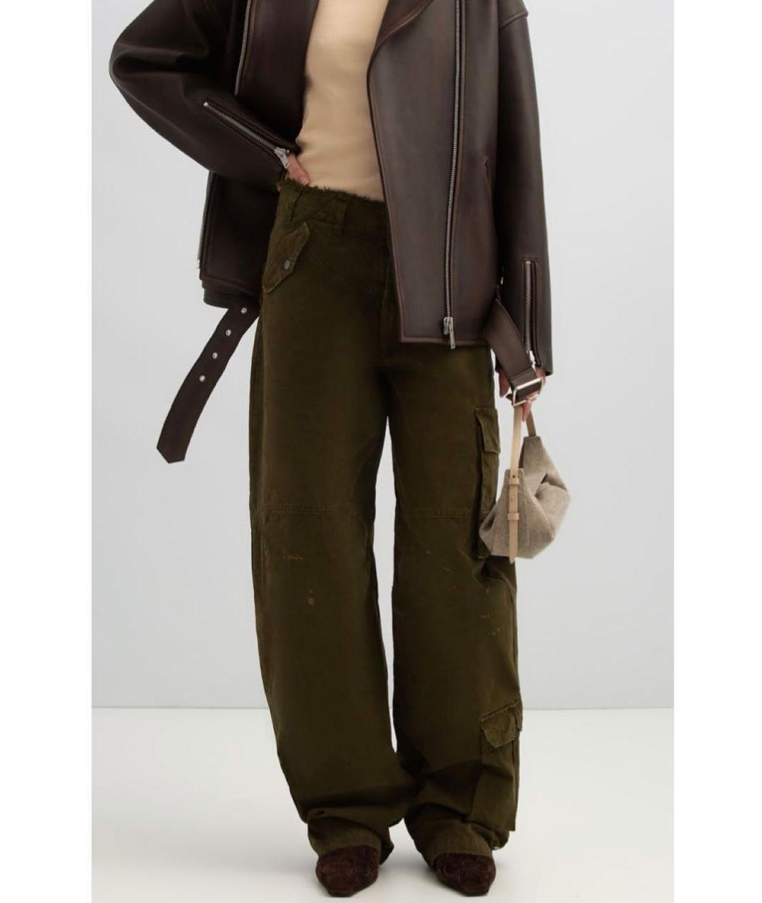 DARKPARK Хаки хлопковые брюки широкие, фото 5
